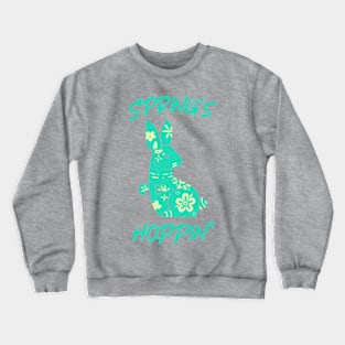 Spring's Hoppin' Green Design Crewneck Sweatshirt